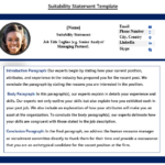 Suitability Statement: Personal Statement for Employment_Job Application Statement of Purpose